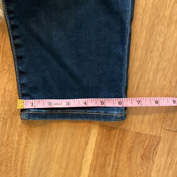 Kut from the Kloth Adele Slouchy Boyfriend Distressed Dark Blue Denim EUC Sz 4 - Picture 10 of 11